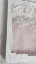 Load and play video in Gallery viewer, Ivory and pink floral tulle dress
